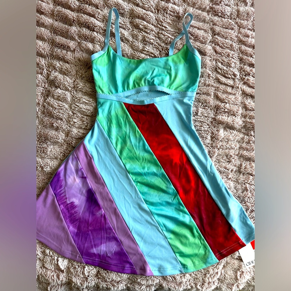 13 GOING ON 30 MULTICOLOR CUTOUT DRESS
